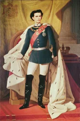 Porträt von Ludwig II. (1845-86) von Bayern in Uniform, 1865